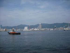 神戸港からの眺望
